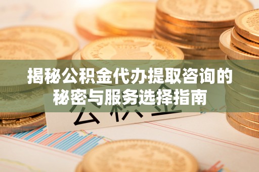 南谯揭秘公积金代办提取咨询的秘密与服务选择指南