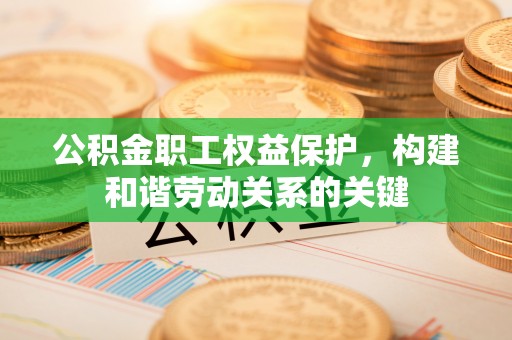 南谯公积金职工权益保护，构建和谐劳动关系的关键