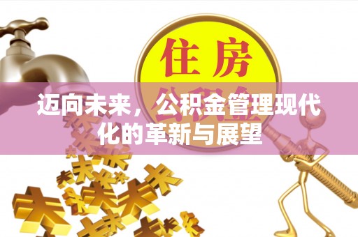 南谯迈向未来，公积金管理现代化的革新与展望