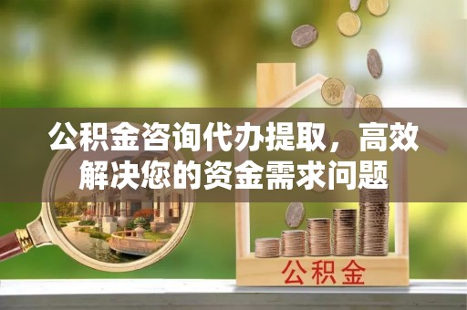南谯公积金咨询代办提取，高效解决您的资金需求问题