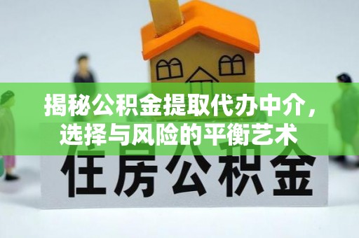 南谯揭秘公积金提取代办中介，选择与风险的平衡艺术