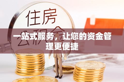 南谯一站式服务，让您的资金管理更便捷