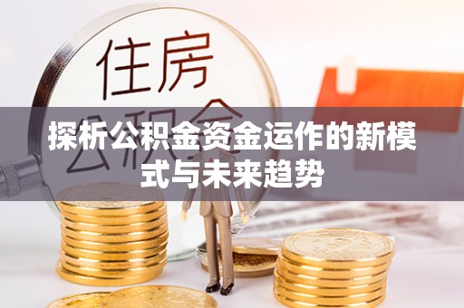 南谯探析公积金资金运作的新模式与未来趋势