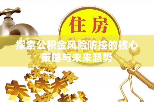 南谯探索公积金风险防控的核心策略与未来趋势
