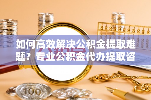 南谯如何高效解决公积金提取难题？专业公积金代办提取咨询服务来助力