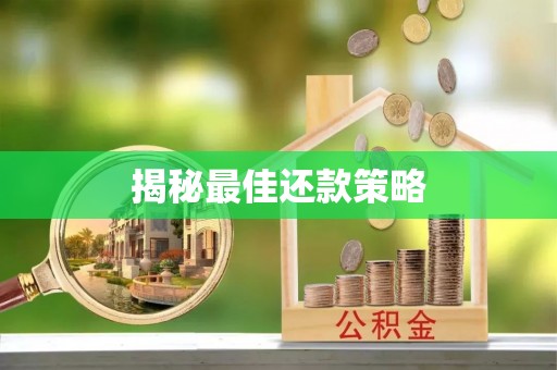 南谯揭秘最佳还款策略